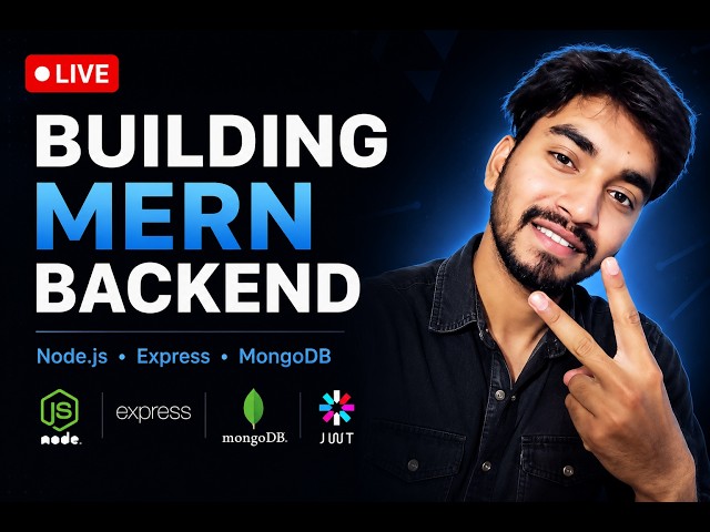 🔥 Building a Production-Level MERN Backend Project | Node.js + Express + MongoDB | Live Coding