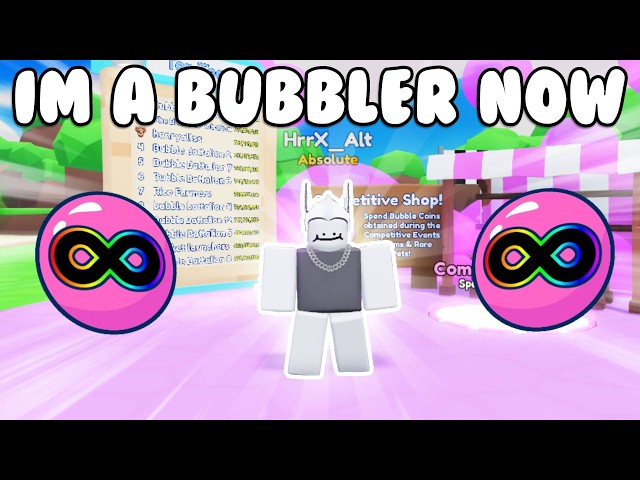 I Became A Bubbler In Bubble Gum Simulator Infinity! | BGSI