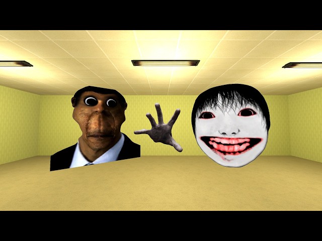 MY NAME IS HAND 1 YOSHIE AND OBUNGA IN LIMINAL HOTEL GMOD #panicgmod #gmod #nextbots