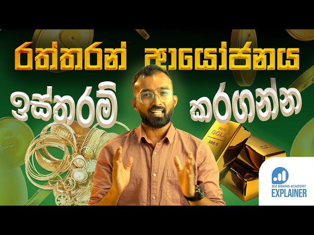 Biz Brains Explainer 01 | රත්තරන් ආයෝජනය ගැන දැන ගත යුතු දේවල් | Gold Investing Basics