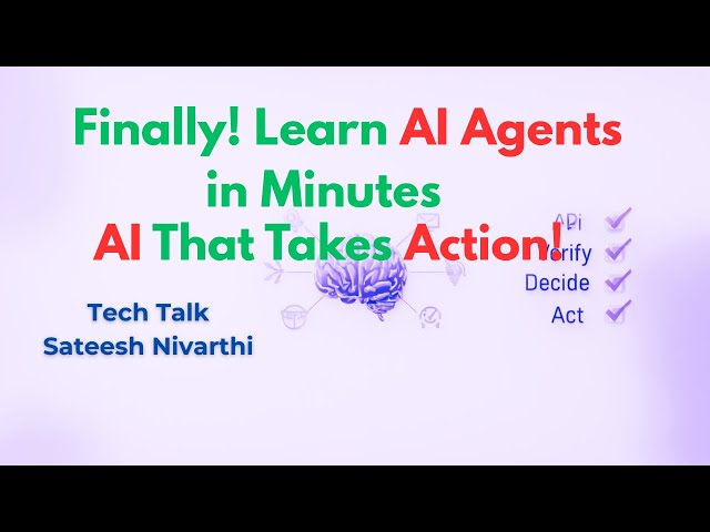 AI That Takes Action! Understanding AI Agents | AI Agents Explained in Minutes (Simple & Clear)