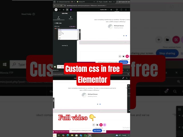 How to add custom CSS in wordpress elementor|| way to add css in #Elementor #WordPress ‎⁨@Elementor⁩