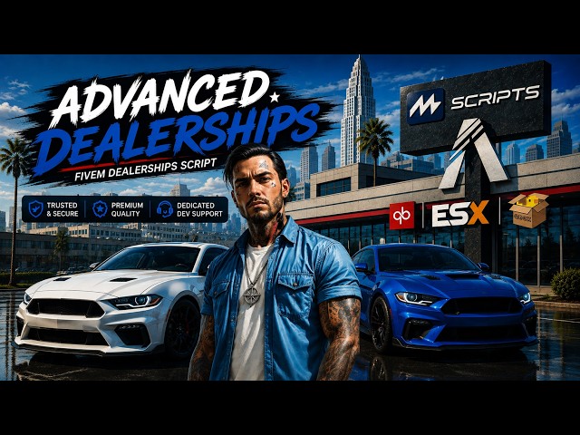 Fivem Advanced Dealerships | (QBox, QBcore, ESX, OX)