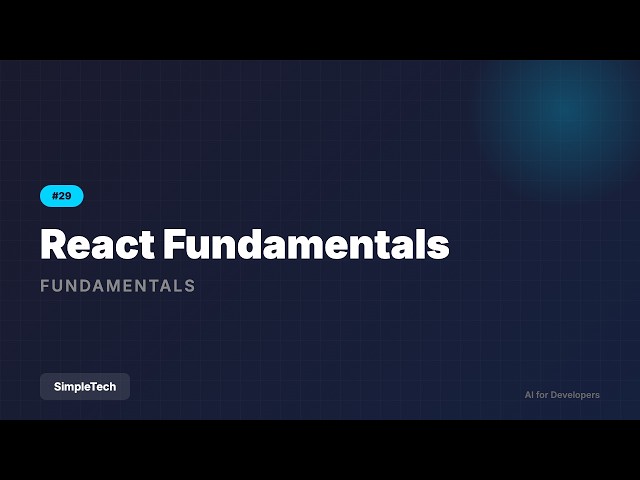 React Fundamentals - Components, JSX, Props | Full Stack Development #29