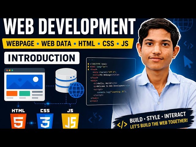 Learn Web Development from Scratch | Episode 1 | HTML CSS JS Introduction