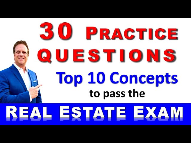 30 Must Know Practice Questions to Pass the Real Estate Exam #realestateexam #realestate #realtor