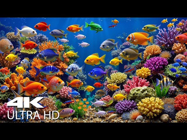 Marvel at Sea Animals in The Best 4K ULTRA HD Aquarium 🐠 Explore the Underwater World