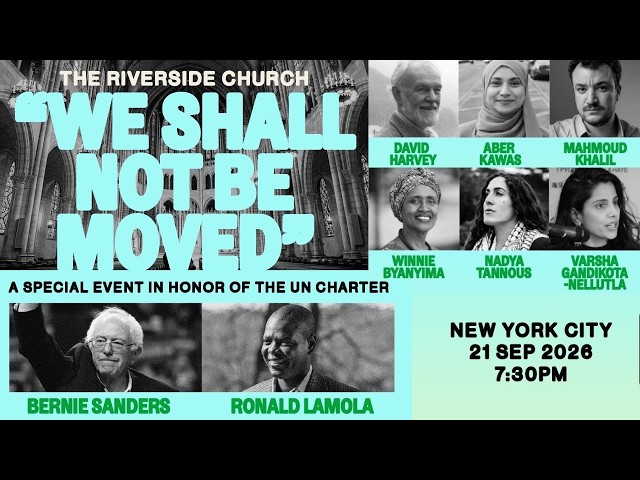 Bernie Sanders Speaks at Historic Riverside Church