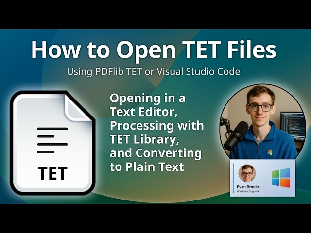 How to Open TET Files (PDFlib Text Extraction Toolkit)