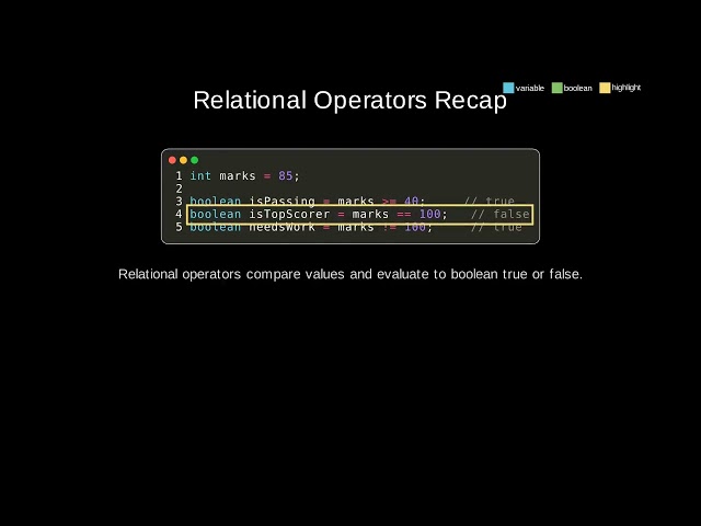java 008 relational logical operators