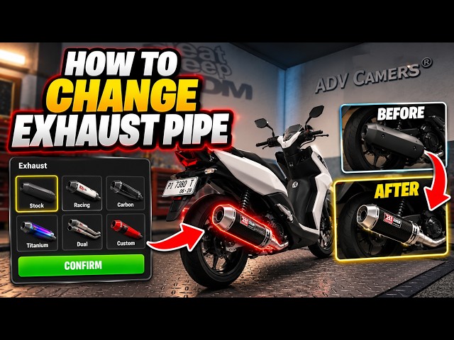 How To CHANGE EXHAUST PIPE In Drag Drive Simulator! Roblox