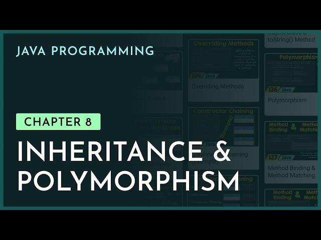 Inheritance & Polymorphism | Chapter-8 | Java Programming | nesoacademy.org