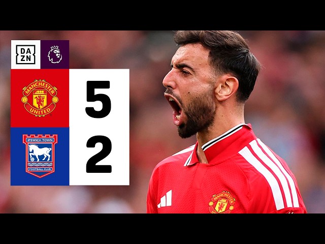 Manchester United vs Ipswich (5-2) | Resumen y goles | Highlights Premier League
