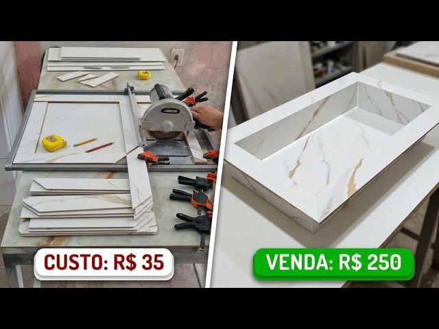 Como fazer um nicho de banheiro barato de ceramica retificada!