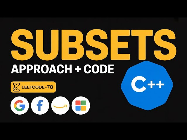 Subsets || LeetCode-78 || DSA || C++