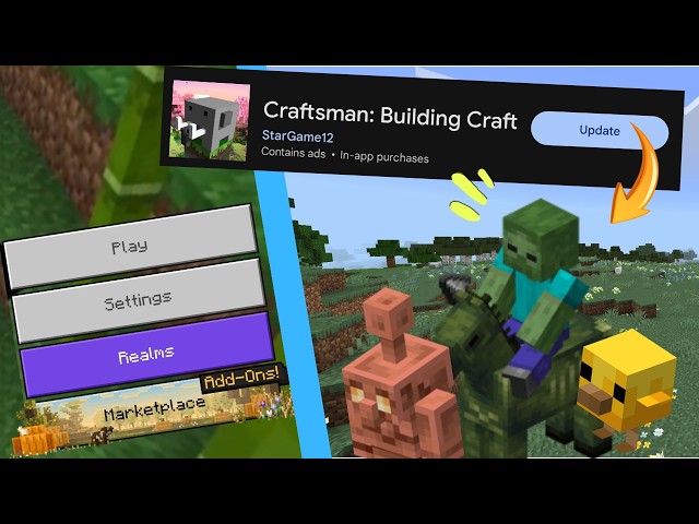 Playing the New UPDATE in Craftsman: Building Craft! | 26.1 Tiny Takeover baby mobs, Spear and more!