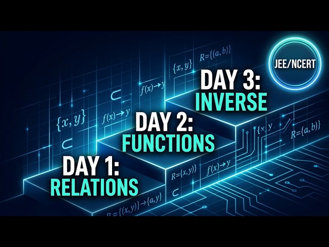 Class 12 Maths Chapter 1 | Relations and Functions Explained | class 12 revision | 2026 NCERT/IIT