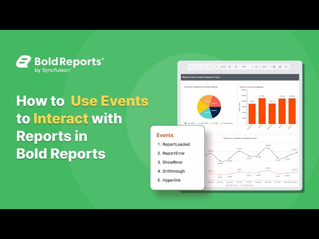 How to Use Events to Interact with Reports in Bold Reports