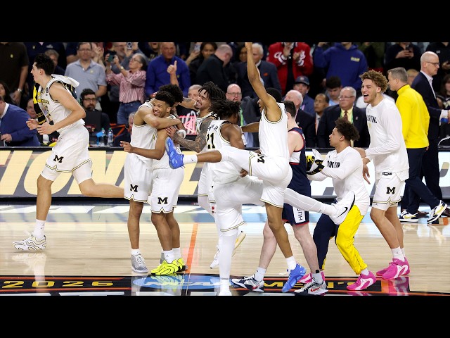Final moments, celebration from Michigan's 2026 March Madness title