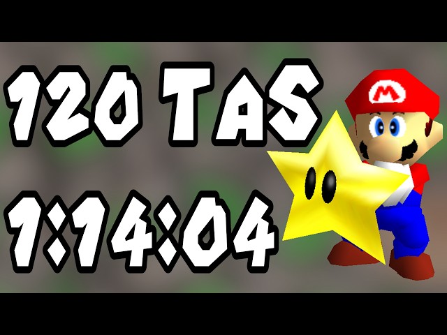 [TAS] Super Mario 64 "120 Stars" in 1:14:04