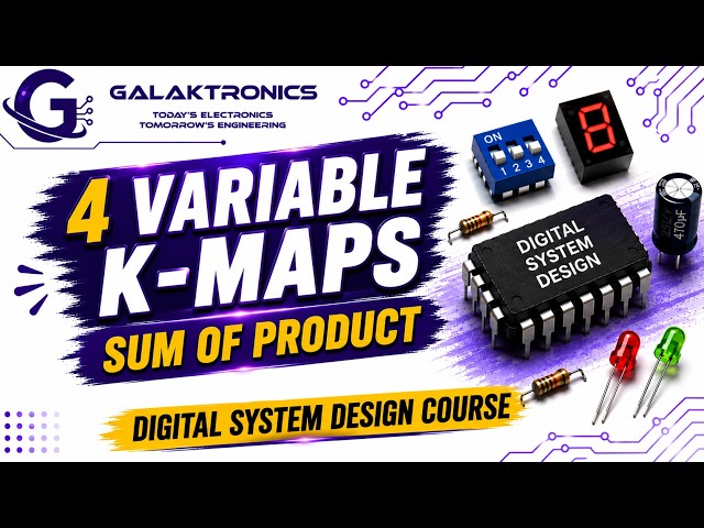4 Variable K-Map | SOP | Digital System Design | Tamil