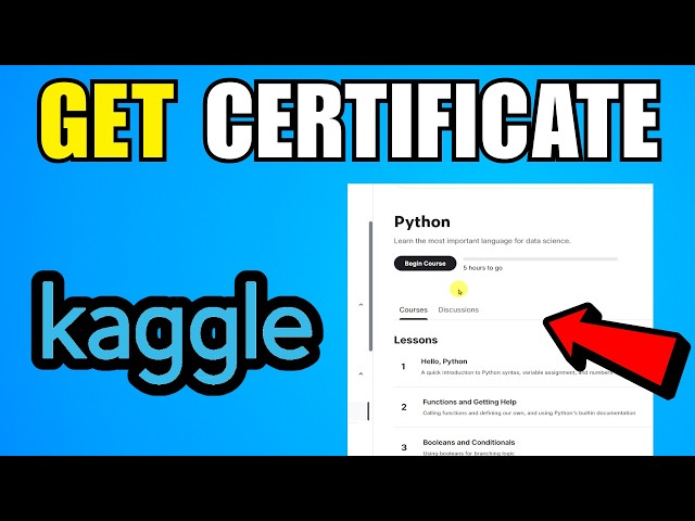 How To Get Kaggle Certificate (2026) (Quick Guide)