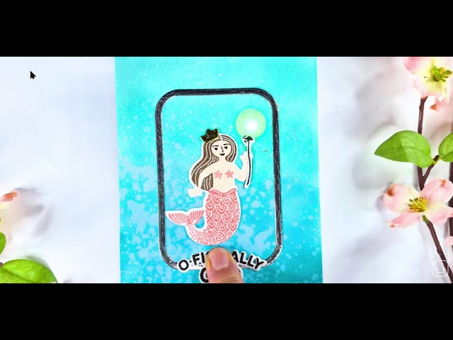 Interactive Light Up Mermaid Card Featuring Chibitronics Paper Circuits