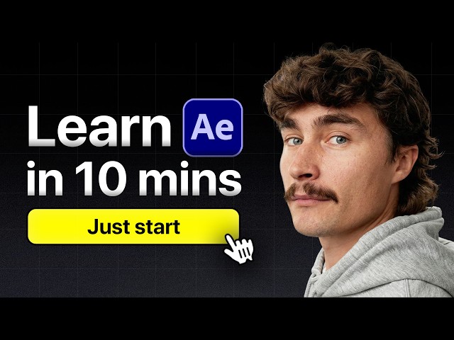 Learn After Effects In 10 Minutes! Beginner Tutorial