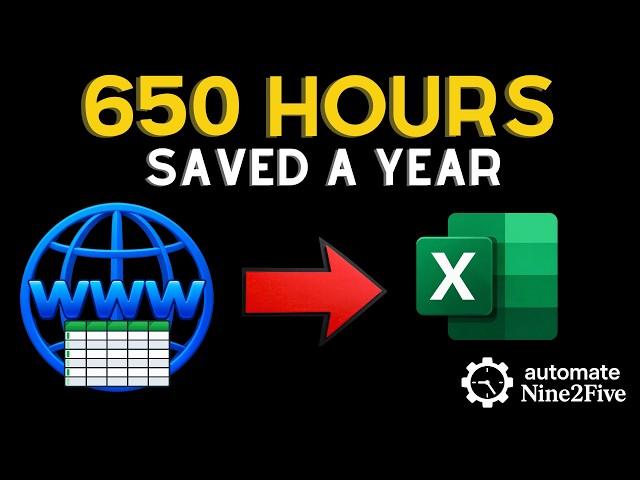 Automate Table Data Extraction from Web at Work | Save 650 Hours a Year ($13k Worth of Time)