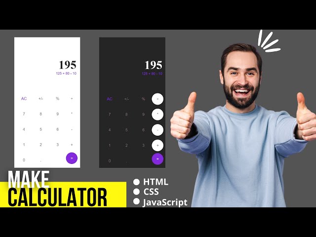 How to make a simple calculator on HTML CSS and JavaScript  || Web Creator