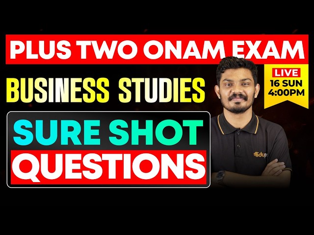 Plus Two onam exam Business Studies  SURE SHOT QUESTIONS | Eduport