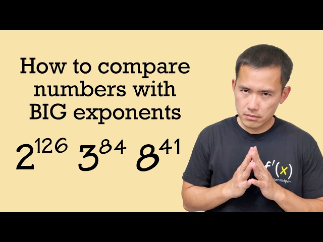 How to compare numbers with BIG exponents