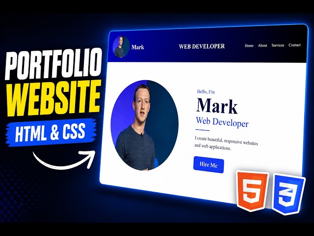 Build a Personal Portfolio Website with HTML & CSS
