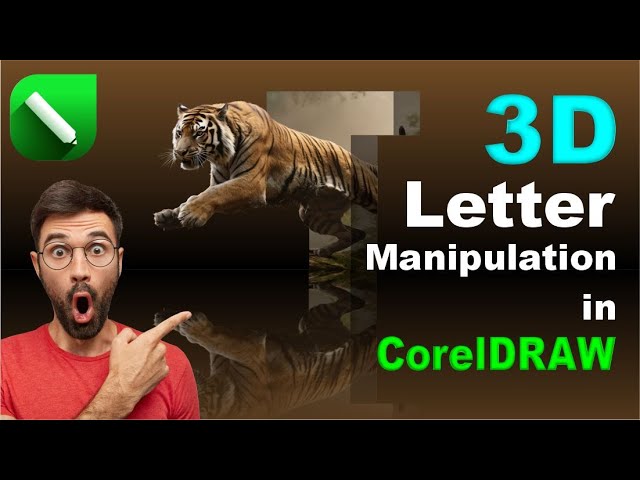 3D Letter Manipulation | Best CorelDRAW Tutorial For Beginner | 3D Letter