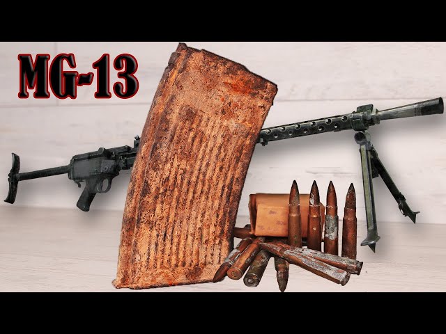 Rusty WW2 German MG13 Magazine Restoration