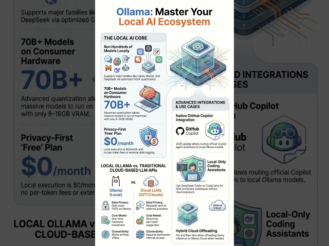 🚀 Ollama 2026 Complete Guide: 70B Models, Copilot Setup, Pricing & Hardware! 💻🧠