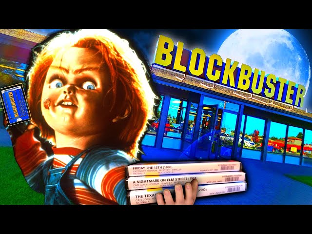 EVERY HORROR MOVIE RENTAL AT THE LAST BLOCKBUSTER ! IT'S STILL OPEN !!
