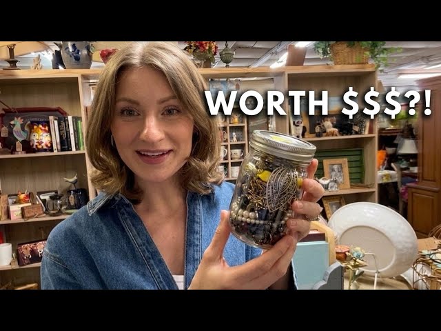 I Bought Every $16 Thrift Store Jewelry Jar... Found Sterling Silver!