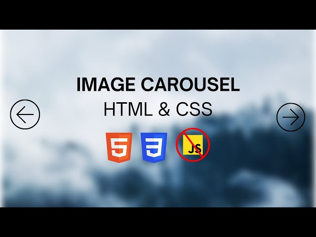 How To Make a Image Slider With HTML & CSS