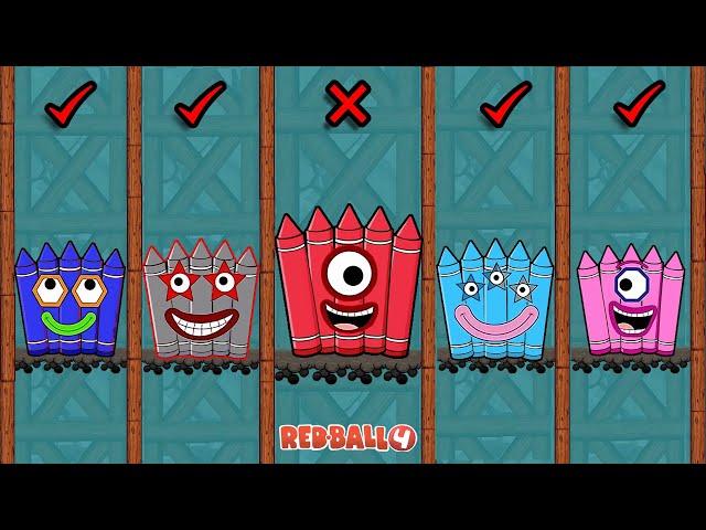 Red Ball 4 vs Crayon Ball All Level Mixup Part 11