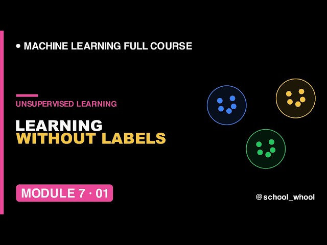 M7L1: Unsupervised Learning Explained for Beginners | Machine Learning free course #ai #datascience