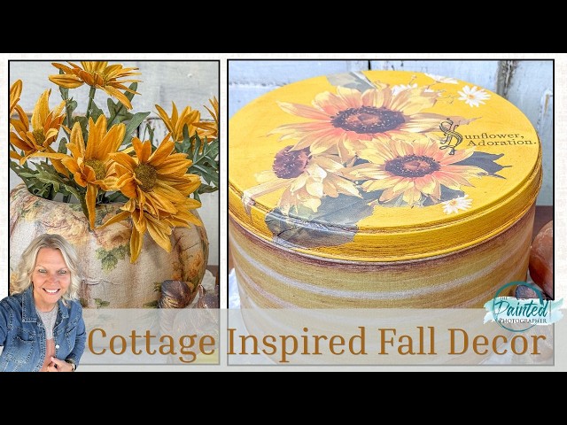 Summer Yellow to Cozy Fall Cottage Decor |  Easy Thrift Flips & DIY Ideas