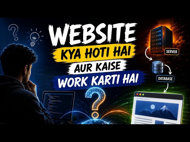 Website Kya Hoti Hai? | Website Kaise Work Karti Hai? | Complete Beginner Guide in Hindi |2026-27