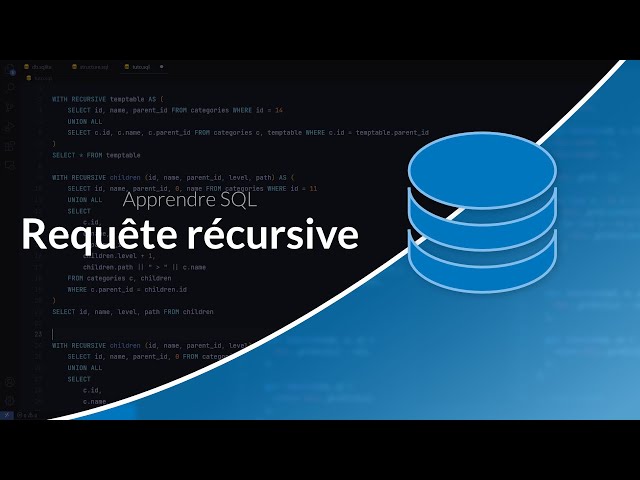 Apprendre et maitriser SQL : Requête récursive