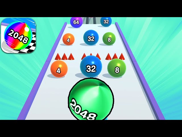 BALL RUN 2048 All Levels Gameplay Walkthrough iOS 17