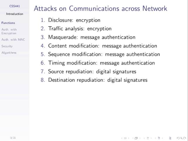Authentication with Symmetric Key Encryption (CSS441, L16, Y15)