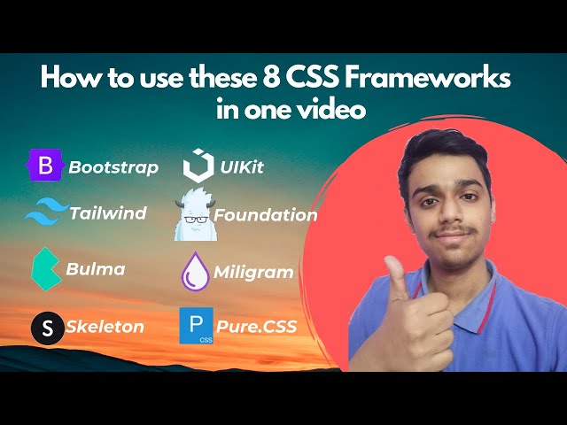 Beginners Tutorial for Top 8 CSS Frameworks