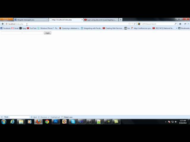login using php and mysql (tagalog version) - part 2