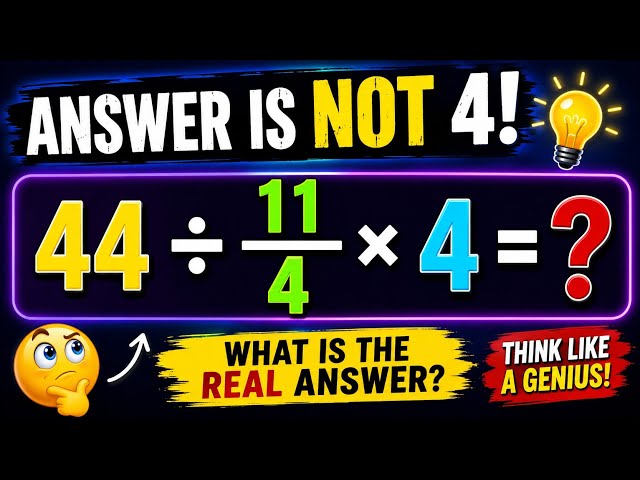 Answer is NOT 4! Solve This Simplification Question