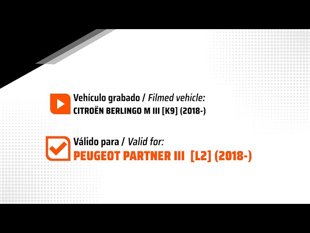 Peugeot Partner III (L2) 2018- Towbar and electronic kit assembly (1034)